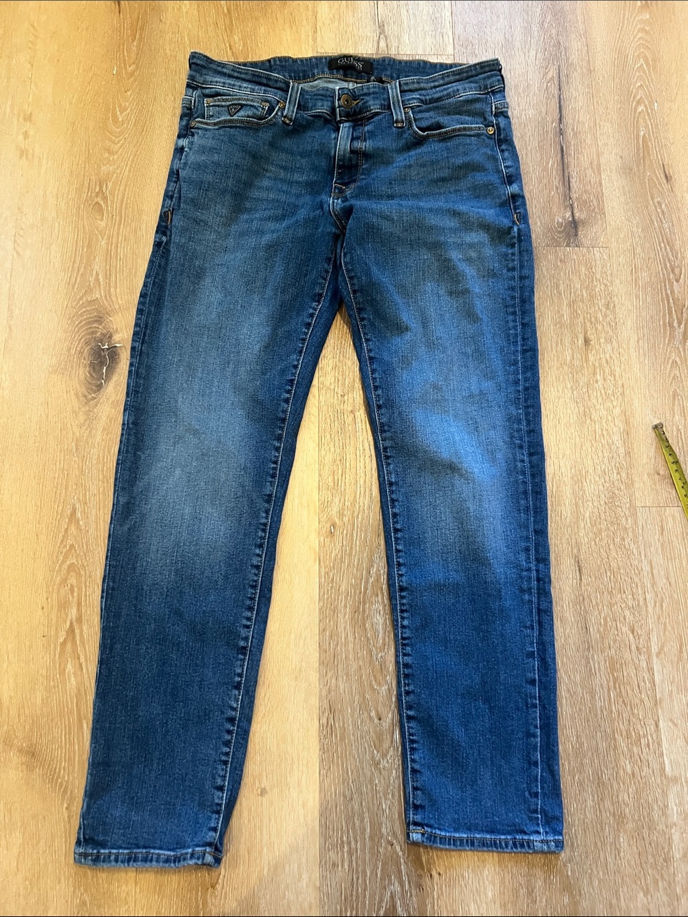 Guess Brit Rocker- Slim Tapered Men's Dark Blue Jeans 32